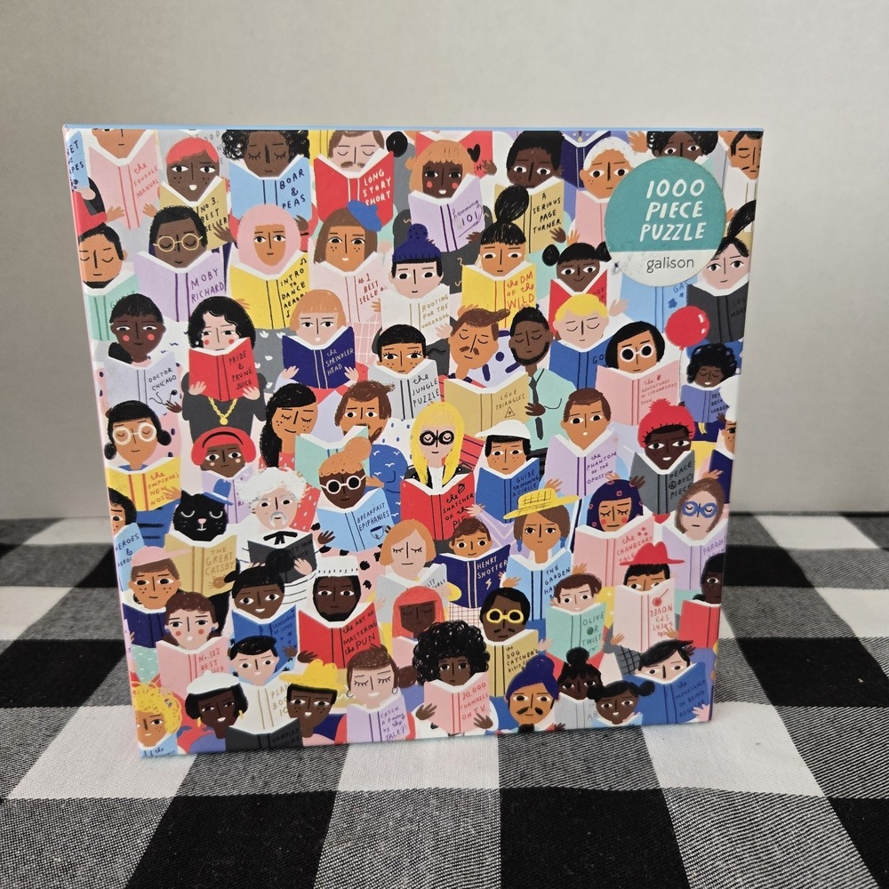 New‎ Galison Puzzle "Book Club" by Carolyn Suzuki 1000 Piece Puzzle 20" x 27"
